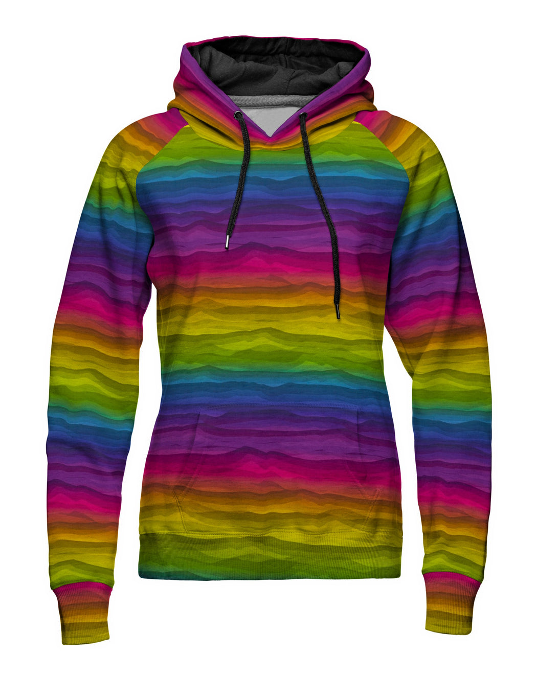 Wavy Stripes Sweat, Rainbow