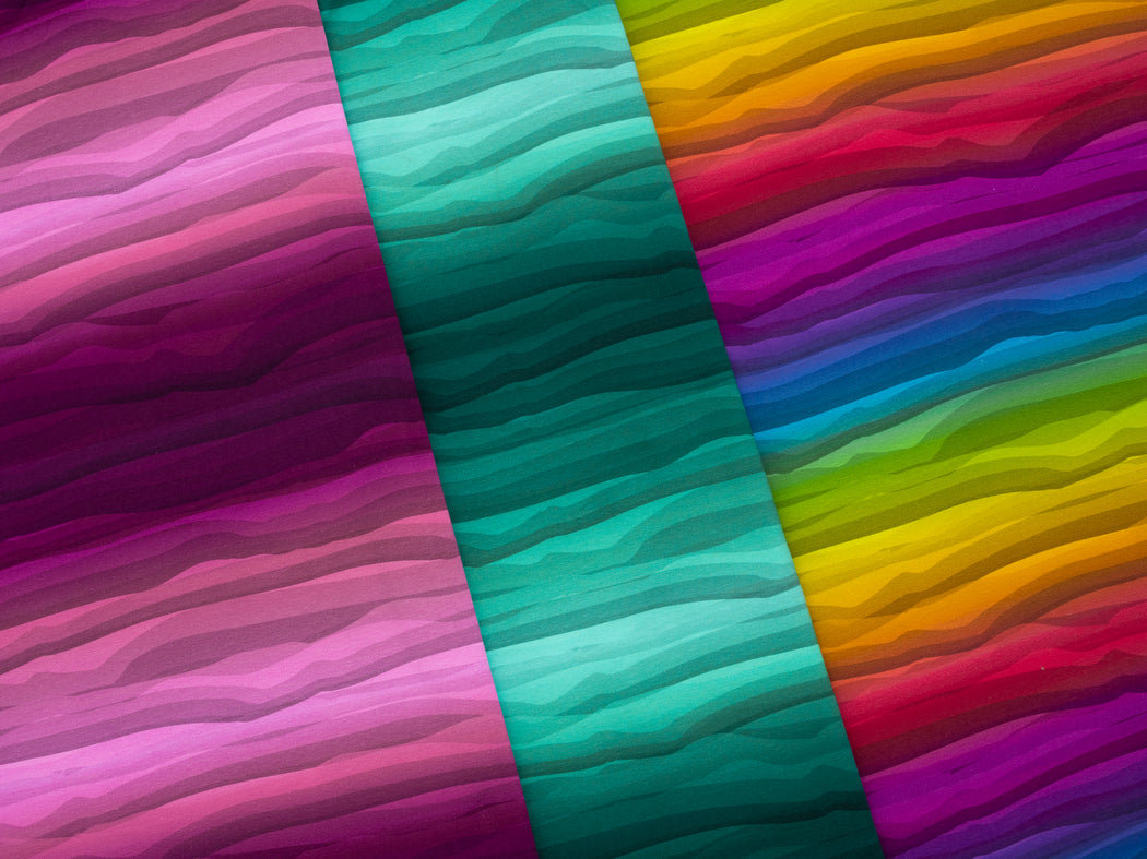 Wavy Stripes Sweat, Rainbow