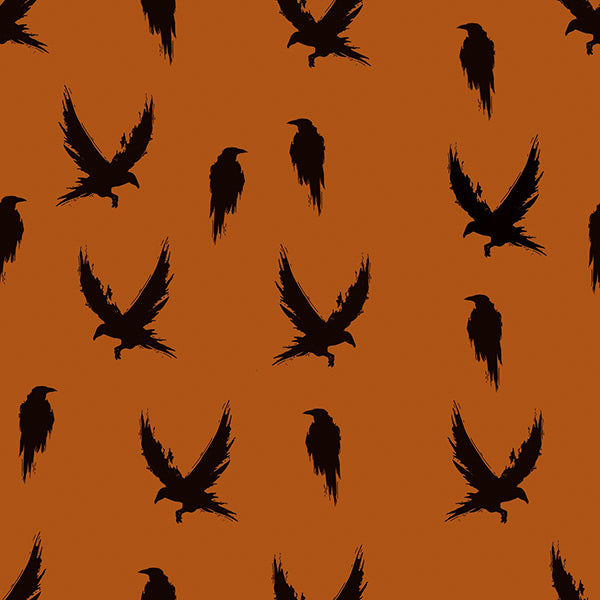 Winter Crow Organic Stretch French Terry, Rust