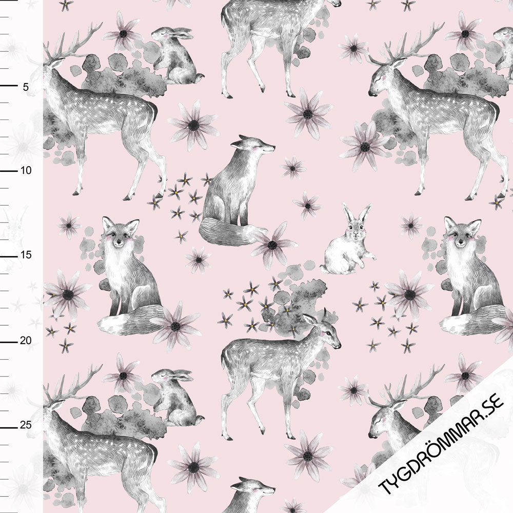 Wonderland Organic Jersey, Pale Pink