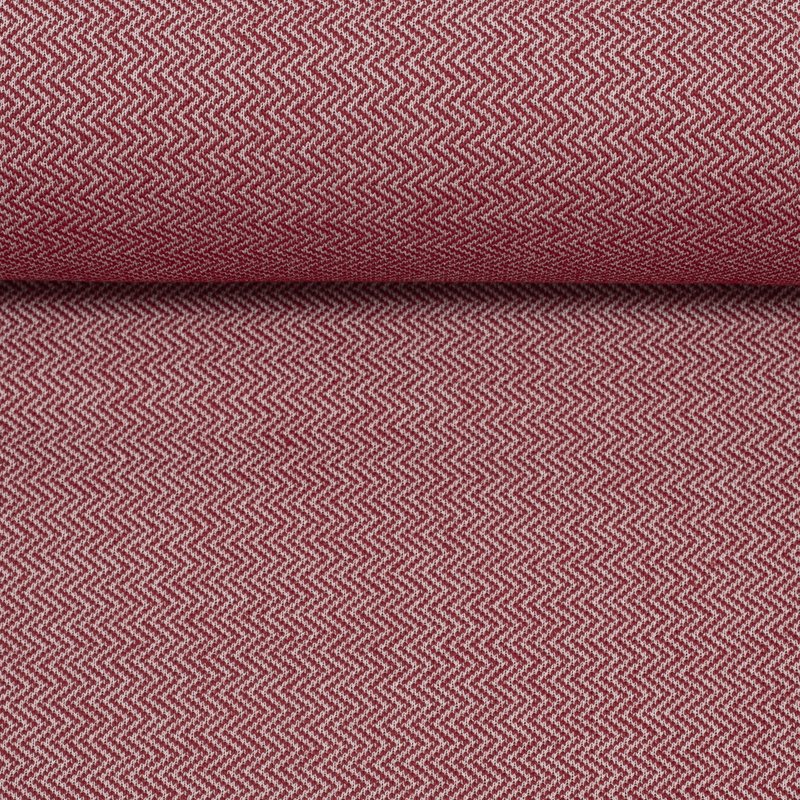 Mauro Chevron Jacquard Knit, Red