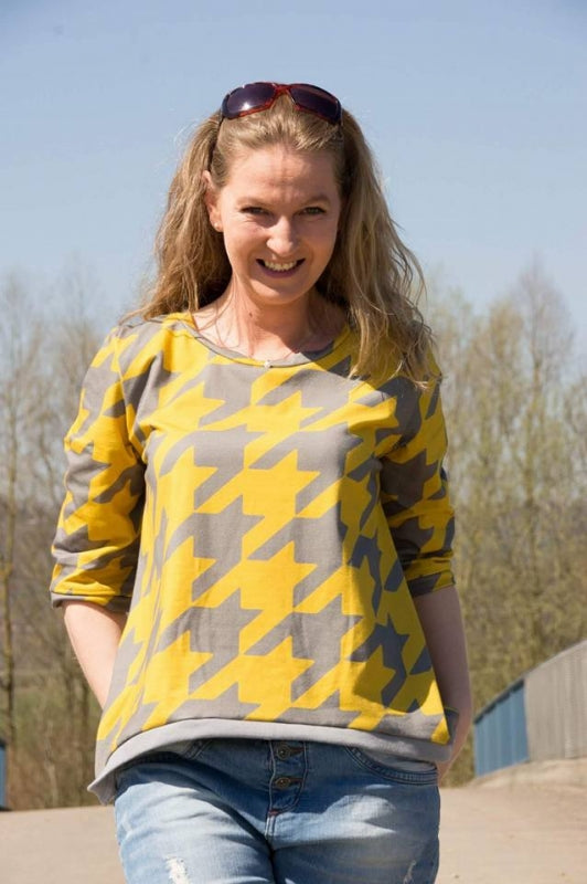 Batkick Jersey, Gray-Honey by Mamasliebchen