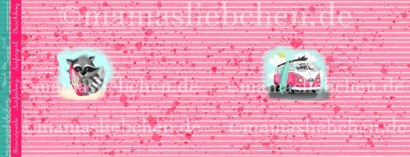 Beach Bo Jersey Rapport, Pink by Mamasliebchen