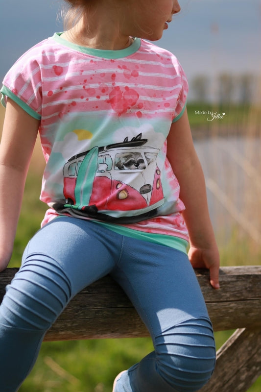 Beach Bo Jersey Rapport, Pink by Mamasliebchen