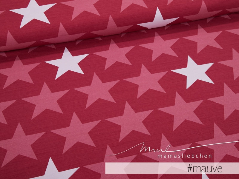 Big Stars Jersey, Raspberry by Mamasliebchen