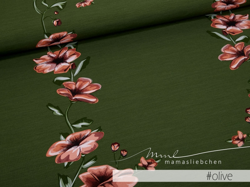 Mona Jersey, Olive by Mamasliebchen