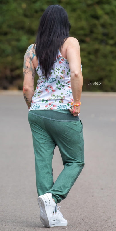 Basic Jeans Flow Stretch French Terry, Green