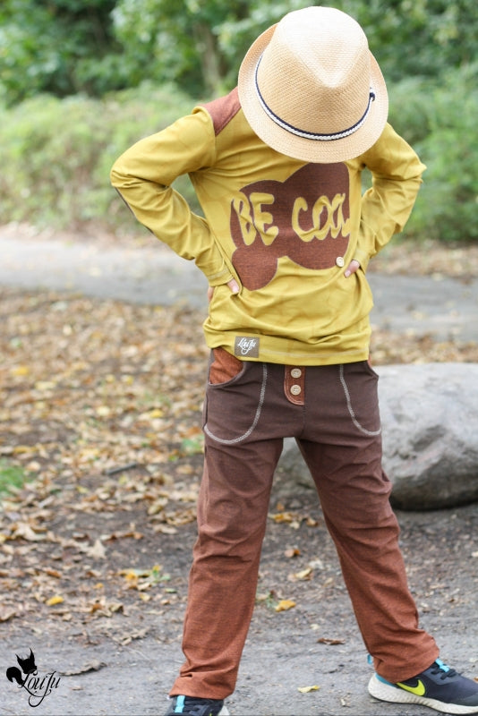 Basic Jeans Flow Stretch French Terry, Rust