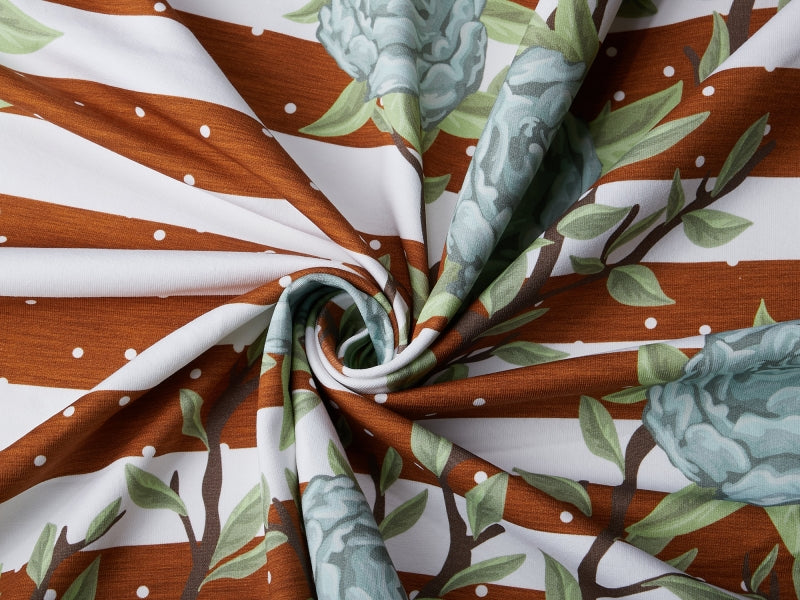 PeonyLove Dots Stretch French Terry, Rust