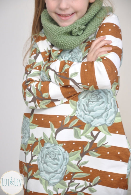PeonyLove Dots Stretch French Terry, Rust