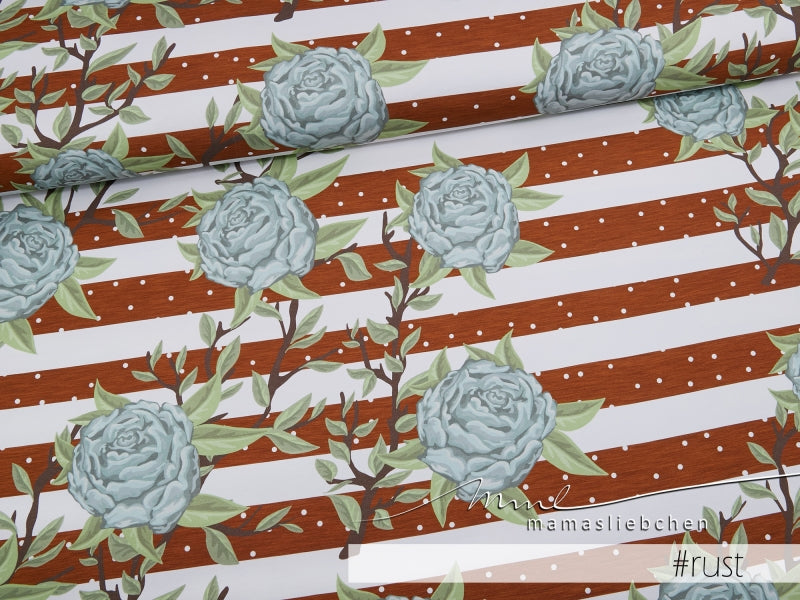 PeonyLove Dots Stretch French Terry, Rust