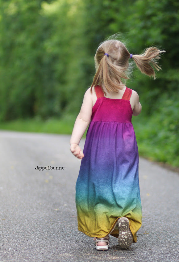 Gradient LeatherLook Organic Stretch French Terry, Rainbow