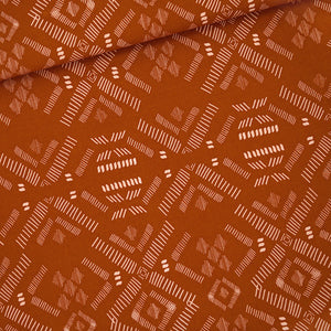 
            
                Load image into Gallery viewer, Pattern Stripes Cotton Canvas Twill, Autumnal Brown
            
        