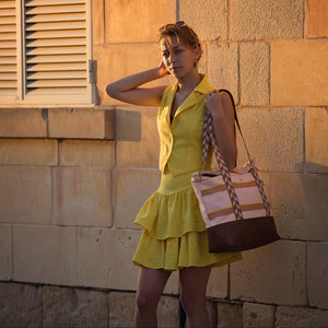 Linen Viscose, Balloon Yellow