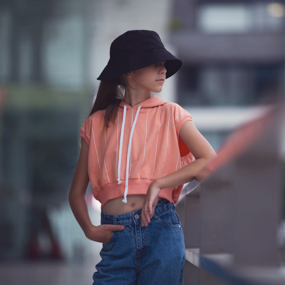 Rib Knit, Melon Punch