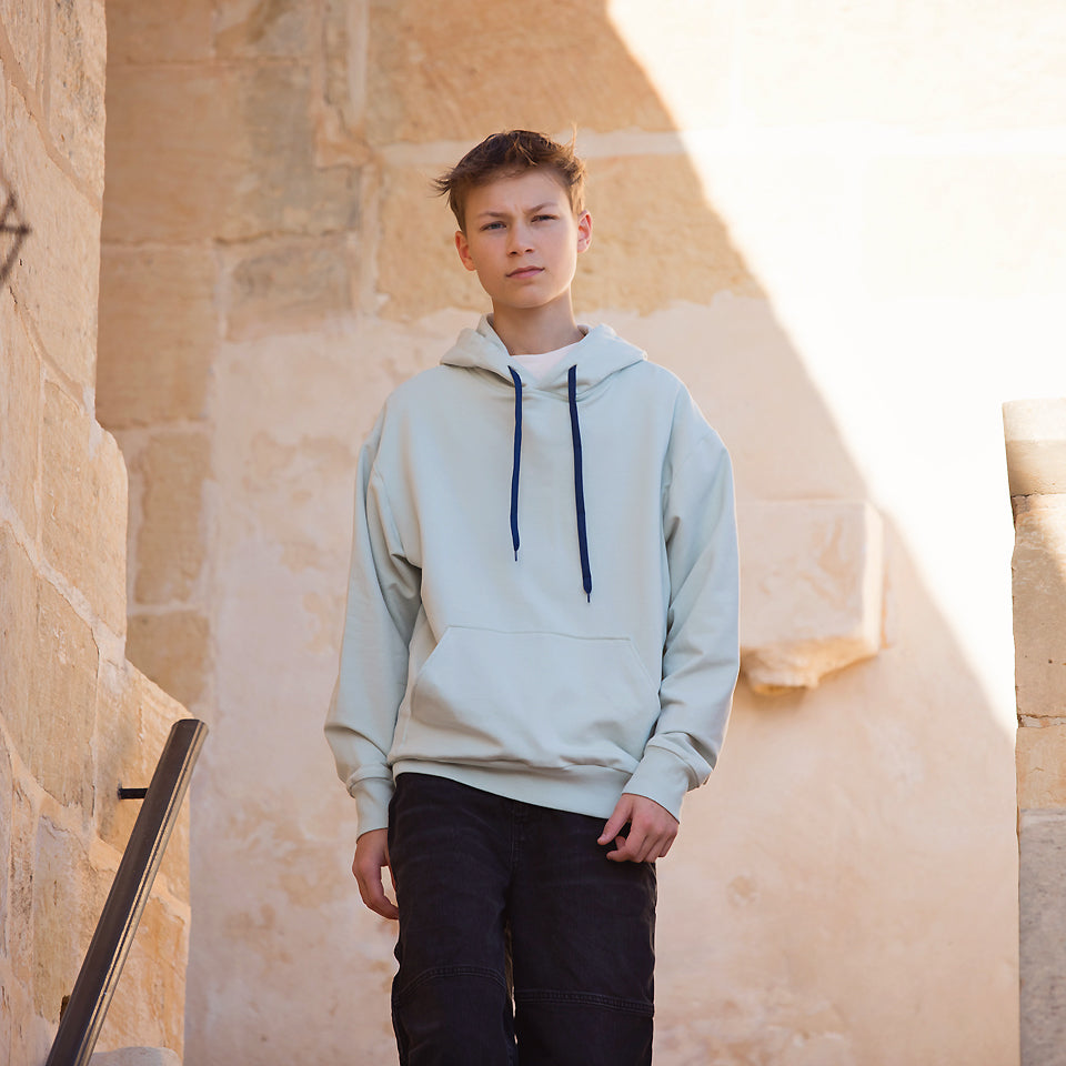 French Terry Solid, Light Misty Green