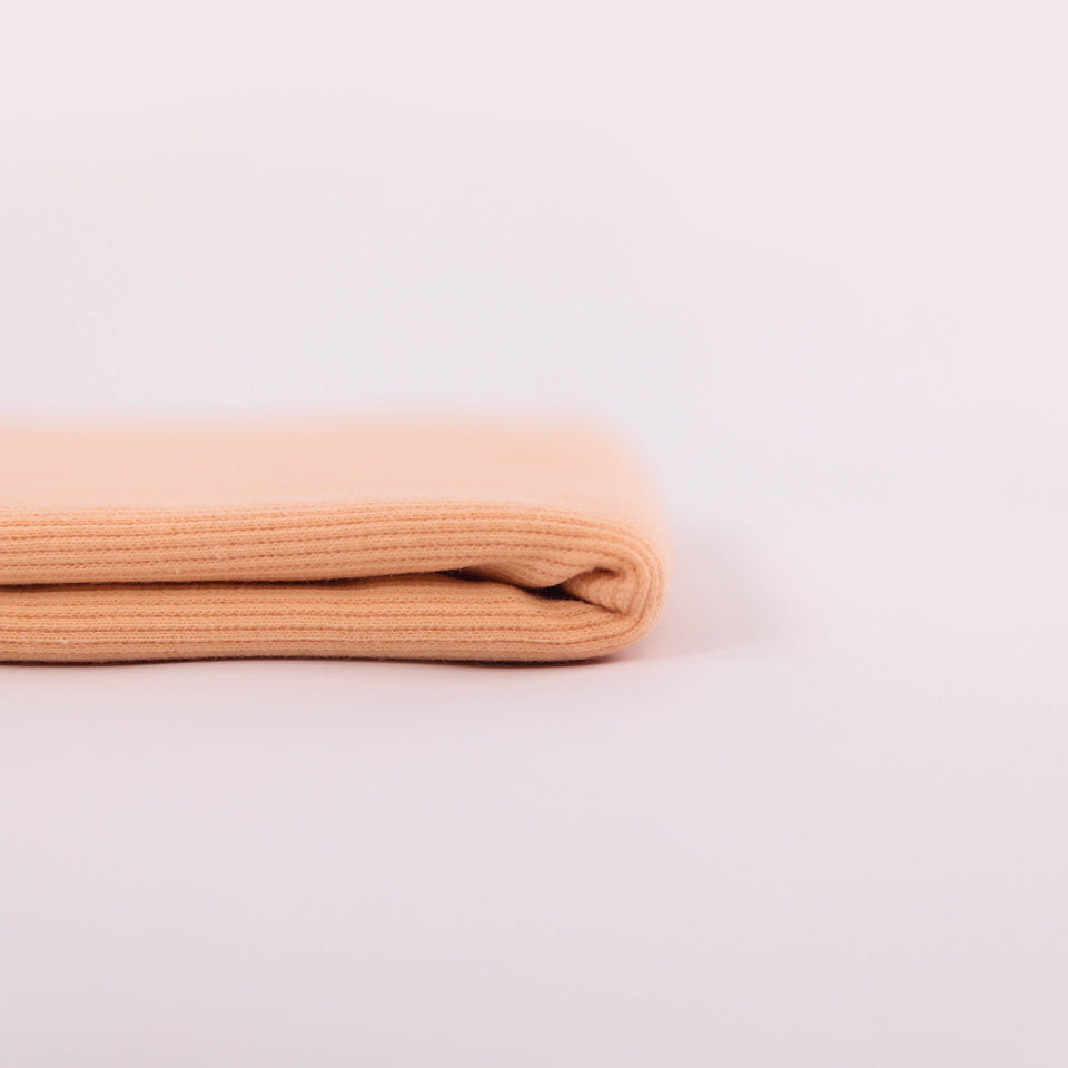 Rib Knit, Peach Parfait