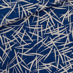 Ink Strokes Linen Viscose, Set Sail Blue