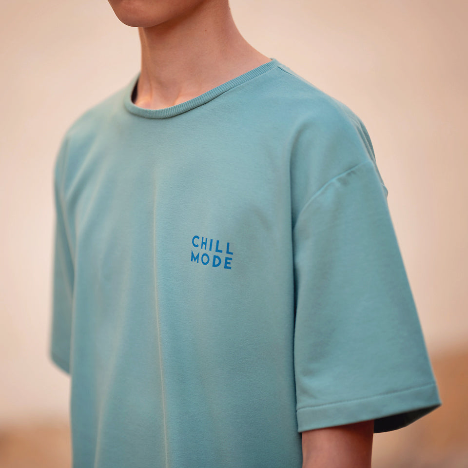 French Terry Solid, Dusty Turquoise