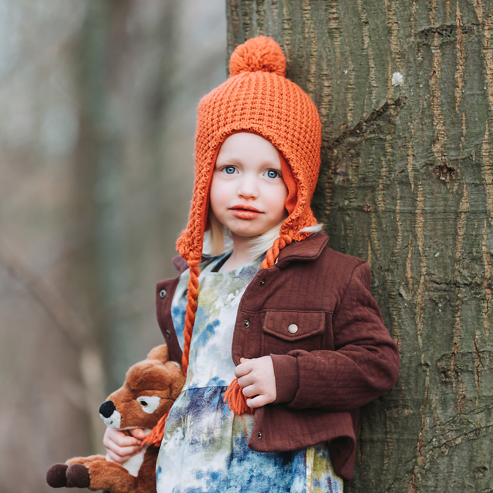 Quilted Knit, Rum Raisin Brown