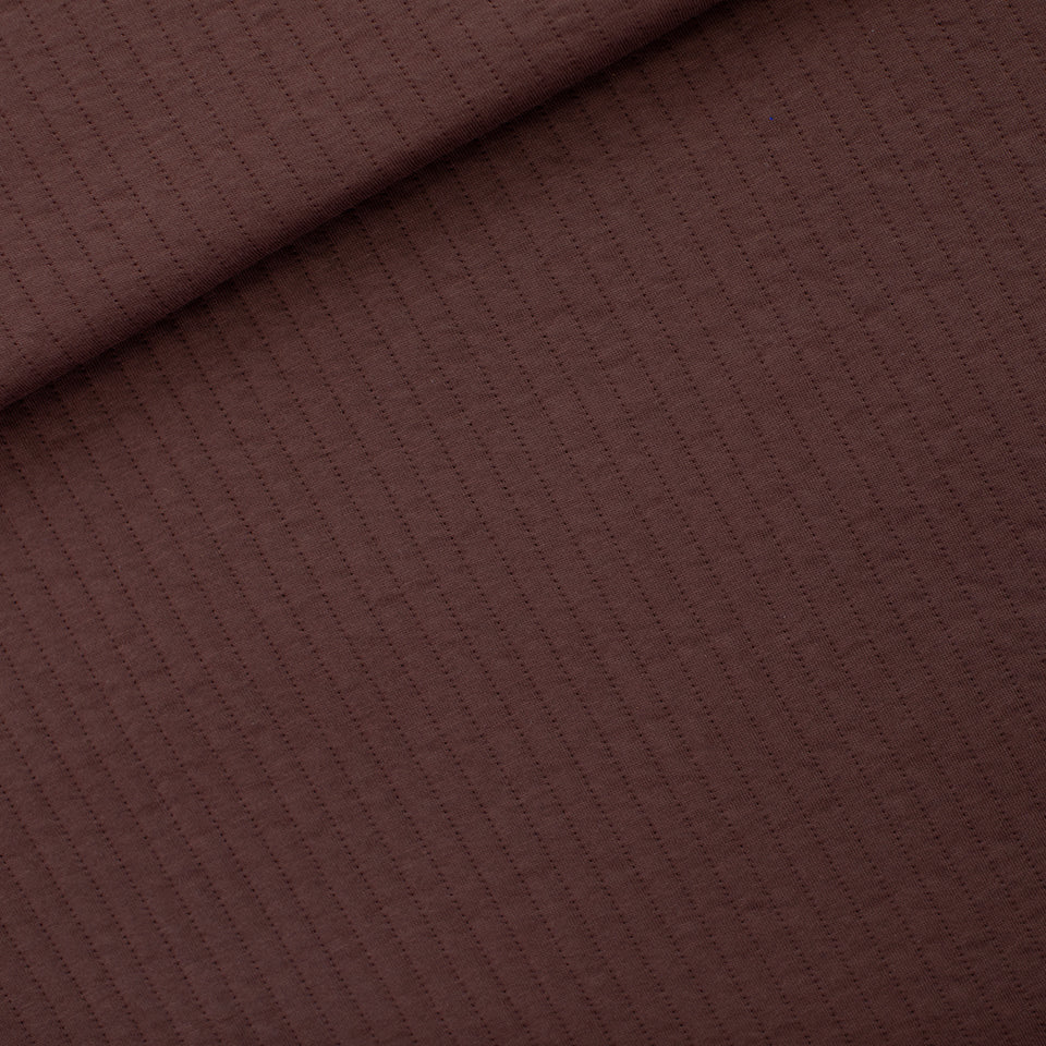 Quilted Knit, Rum Raisin Brown
