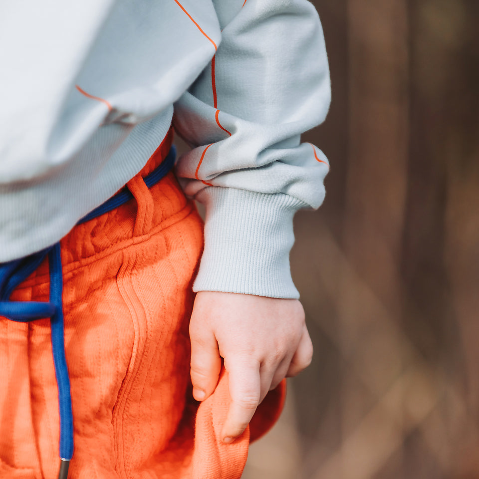 Quilted Knit, Flame Red