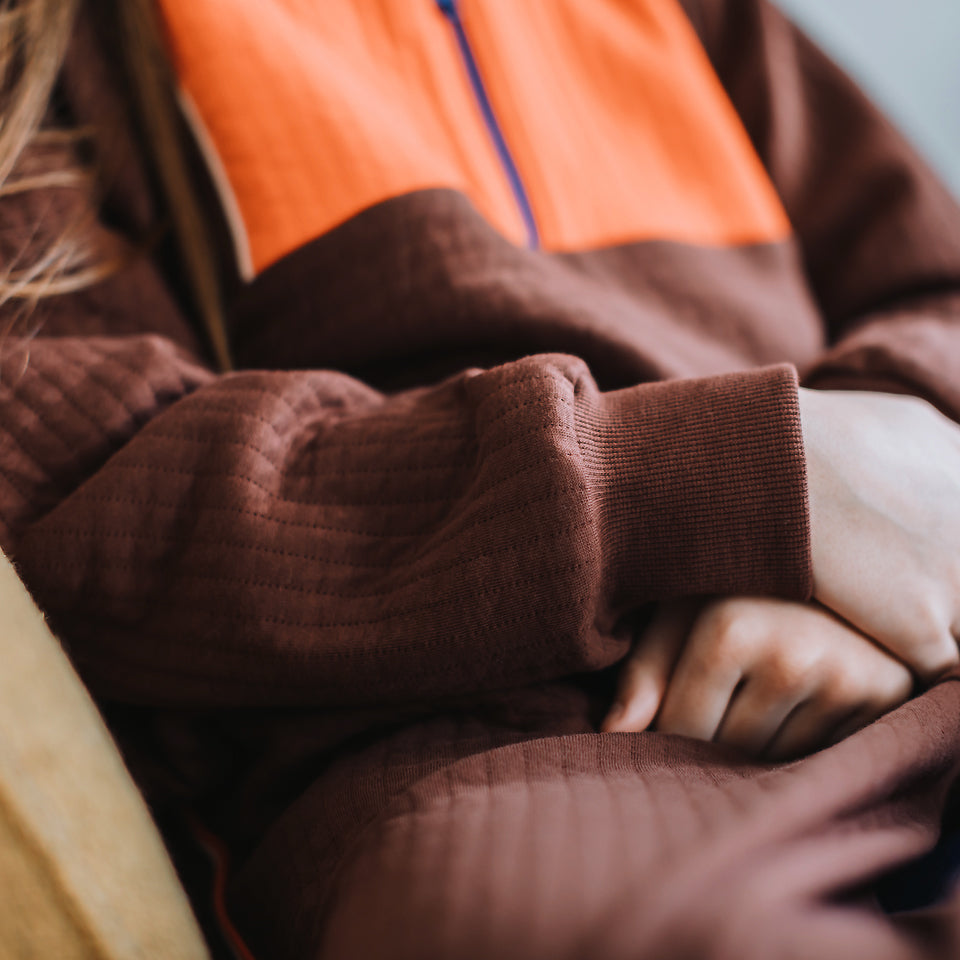 Rib Knit, Rum Raisin Brown