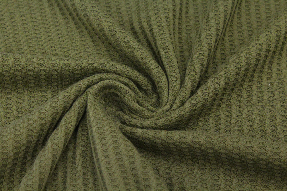 Olive Waffle Knit BIG