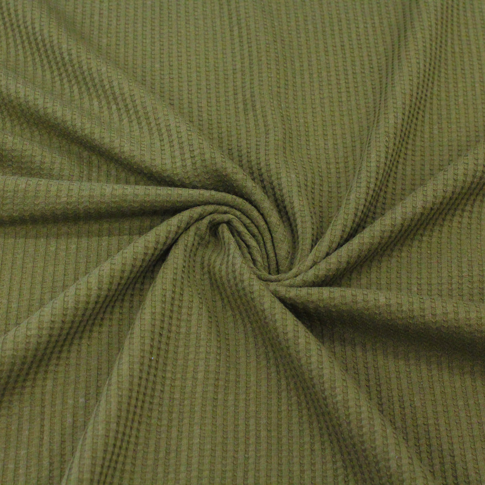 Olive Waffle Knit MID
