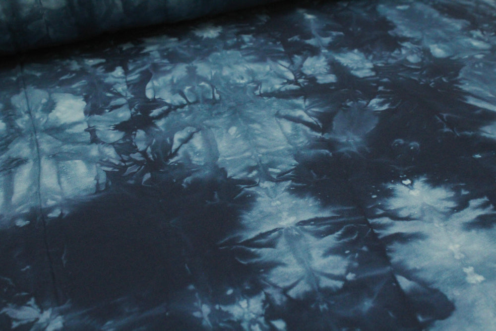 Night Blue Tie Dye Sweatshirt Fleece