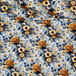 Romantic Flowers Orange Organic Jersey