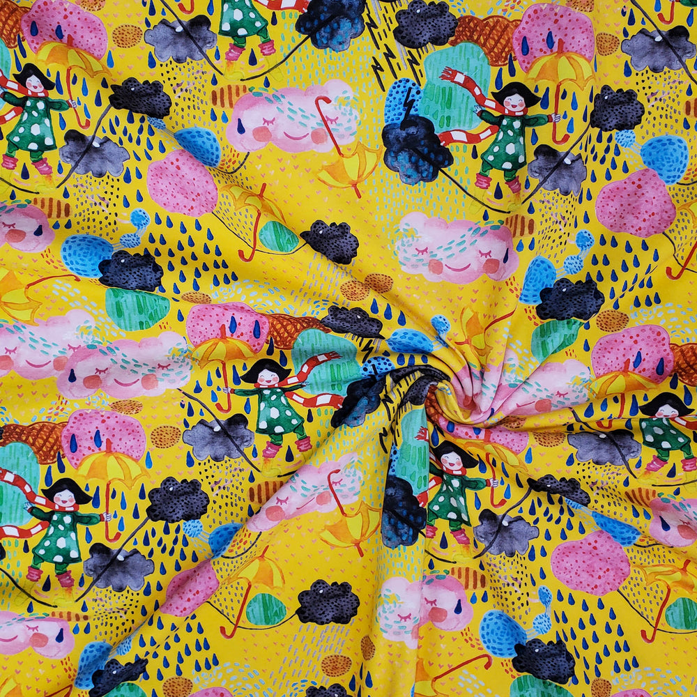 Dancing In The Rain Yellow Organic Jersey