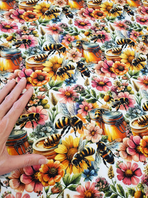 Honey Bees & Flowers Organic Jersey