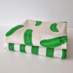 Watercolor Stripes Organic Jersey