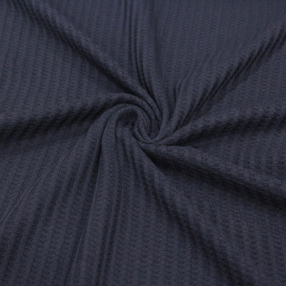 Navy Waffle Knit BIG