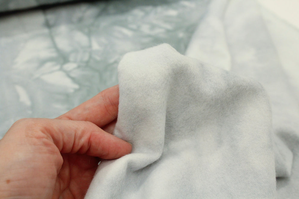 Icy Gray Tie Dye Sweatshirt Fleece