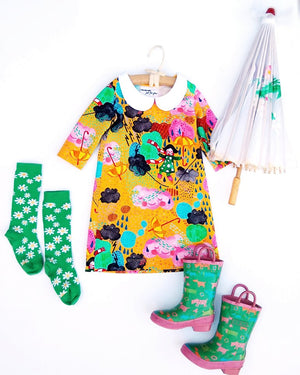 Dancing In The Rain Yellow Organic Jersey