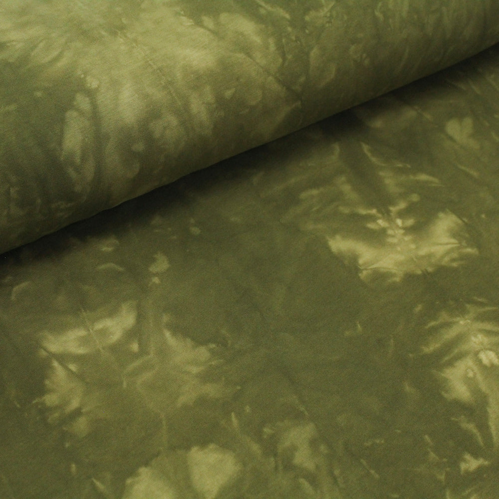 Moss Green Tie Dye Sweatshirt Fleece
