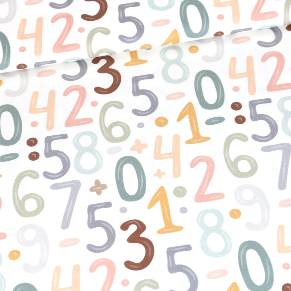 Abby&Me School Fun Numbers Multicolor Organic Jersey