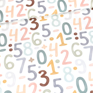 Abby&Me School Fun Numbers Multicolor Organic Jersey