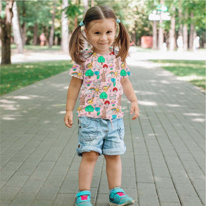 Abby&Me Spring Day Pink Organic Jersey