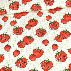 Abby&Me Strawberries Organic French Terry