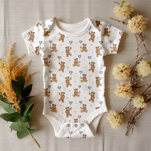 Bears N Balloons Blue Organic Jersey