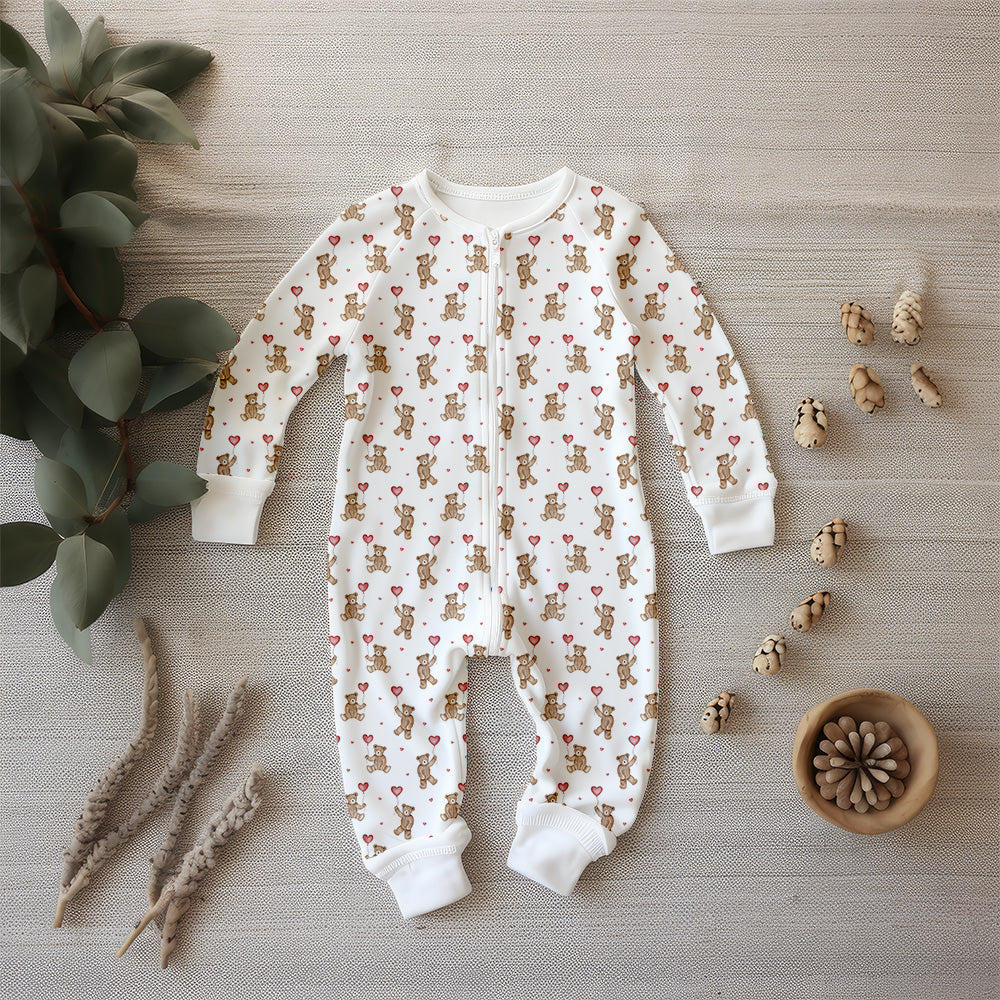 Bears N Balloons Red Organic Jersey