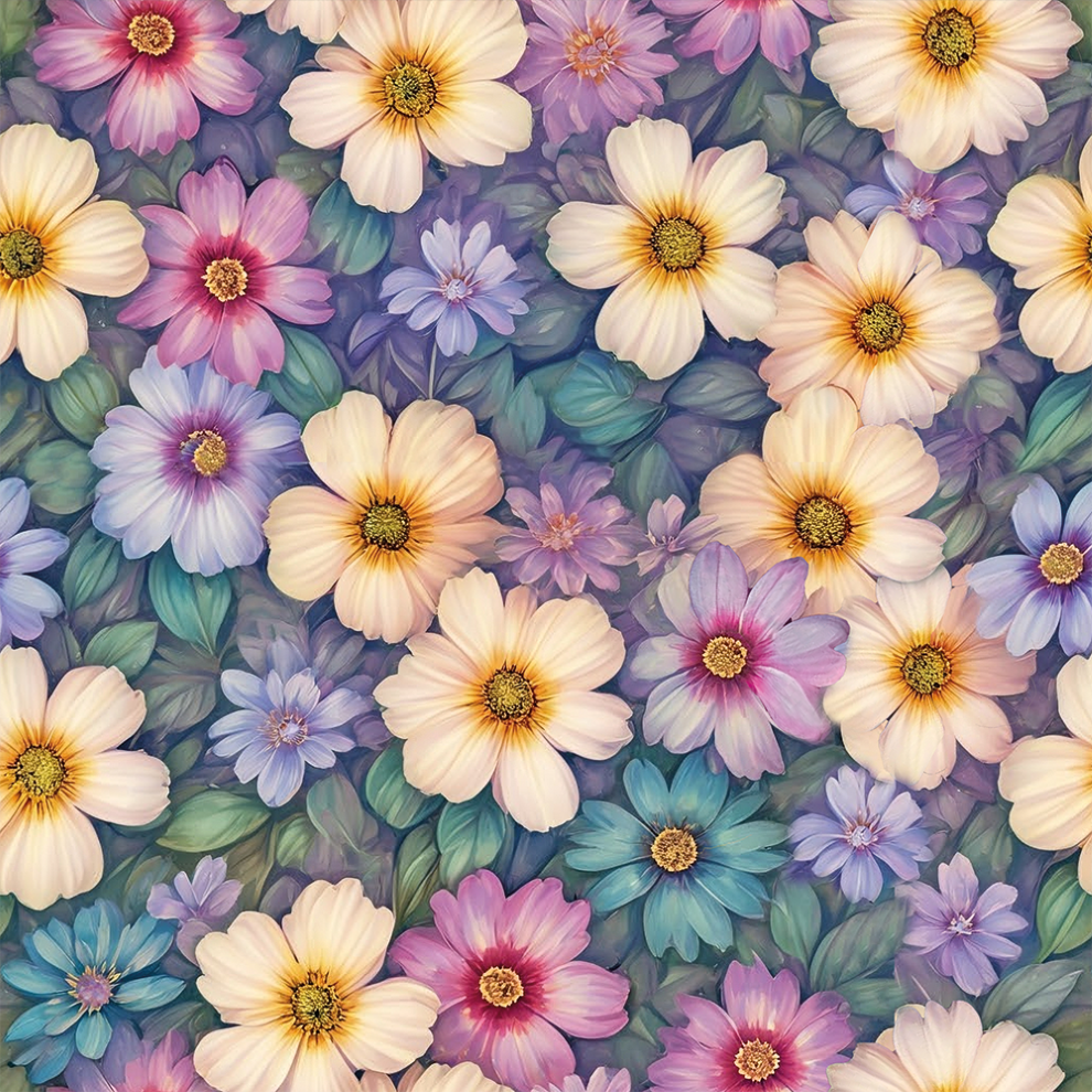 Beautiful Flowers Organic Jersey