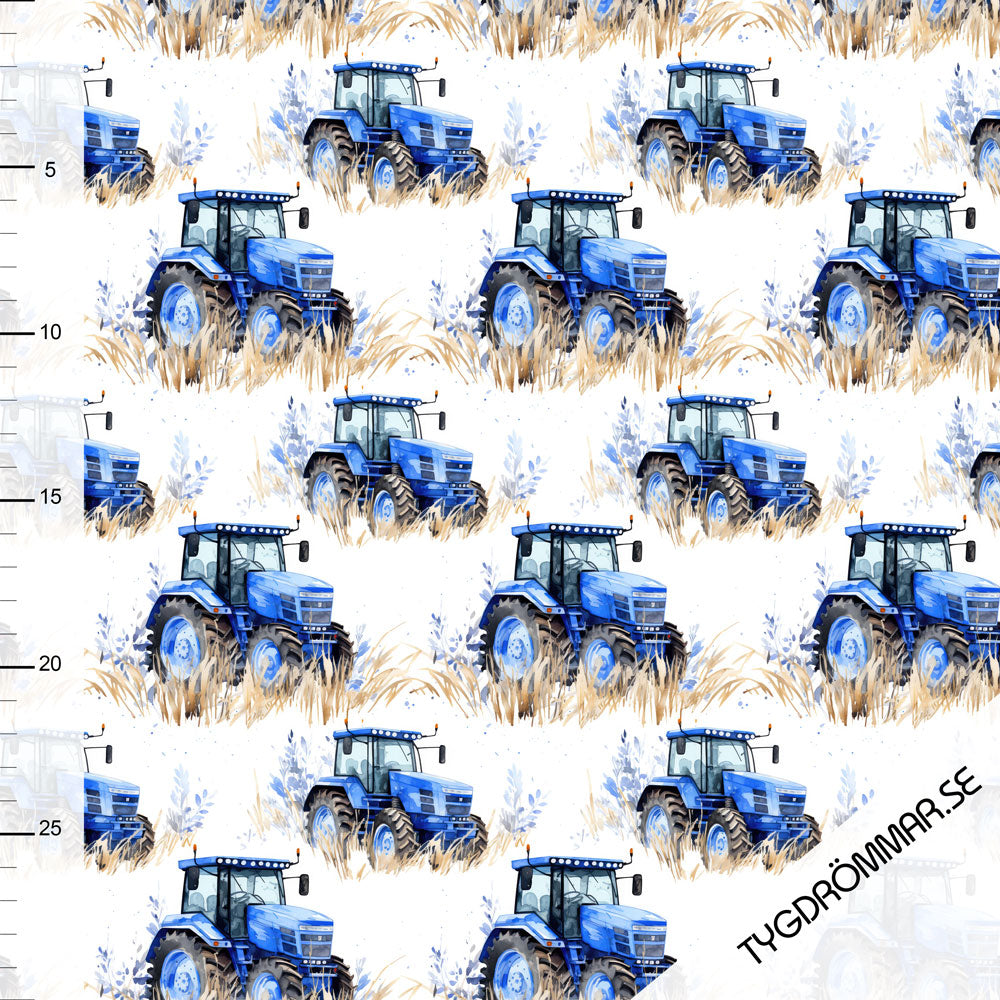 Tractors Blue Organic French Terry