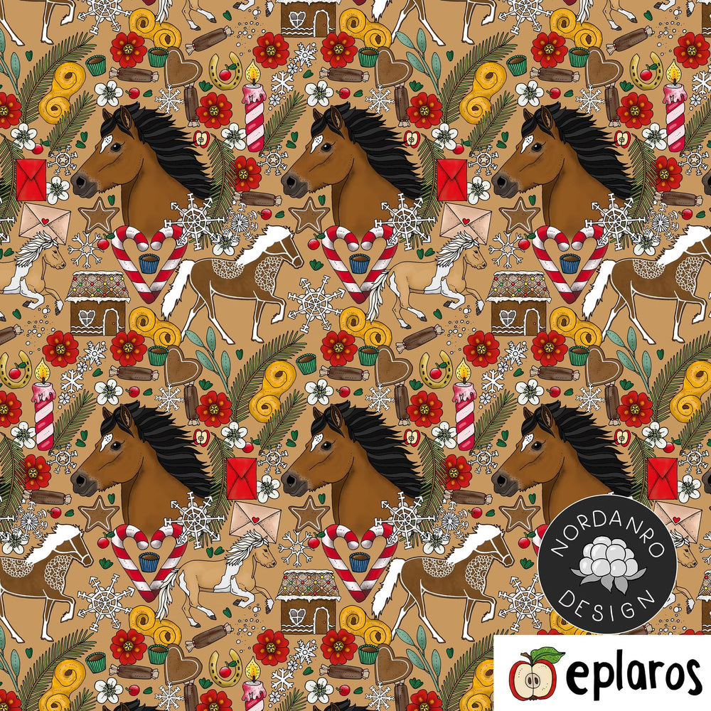 Christmas Pony Latte Organic Jersey