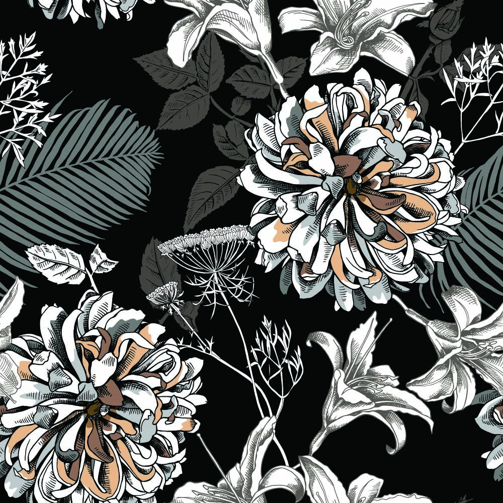 Chrysanthemum Black Organic Jersey