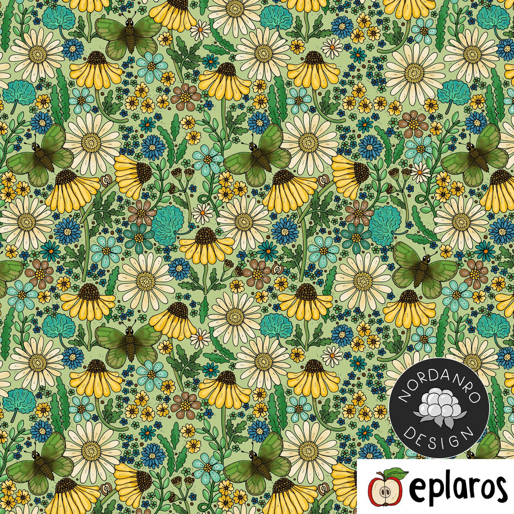 Daisies Green Organic Jersey