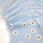 Daisy Organic Ribbed Knit, Baby Blue